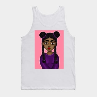 black girl magic cute art digital drawing Tank Top